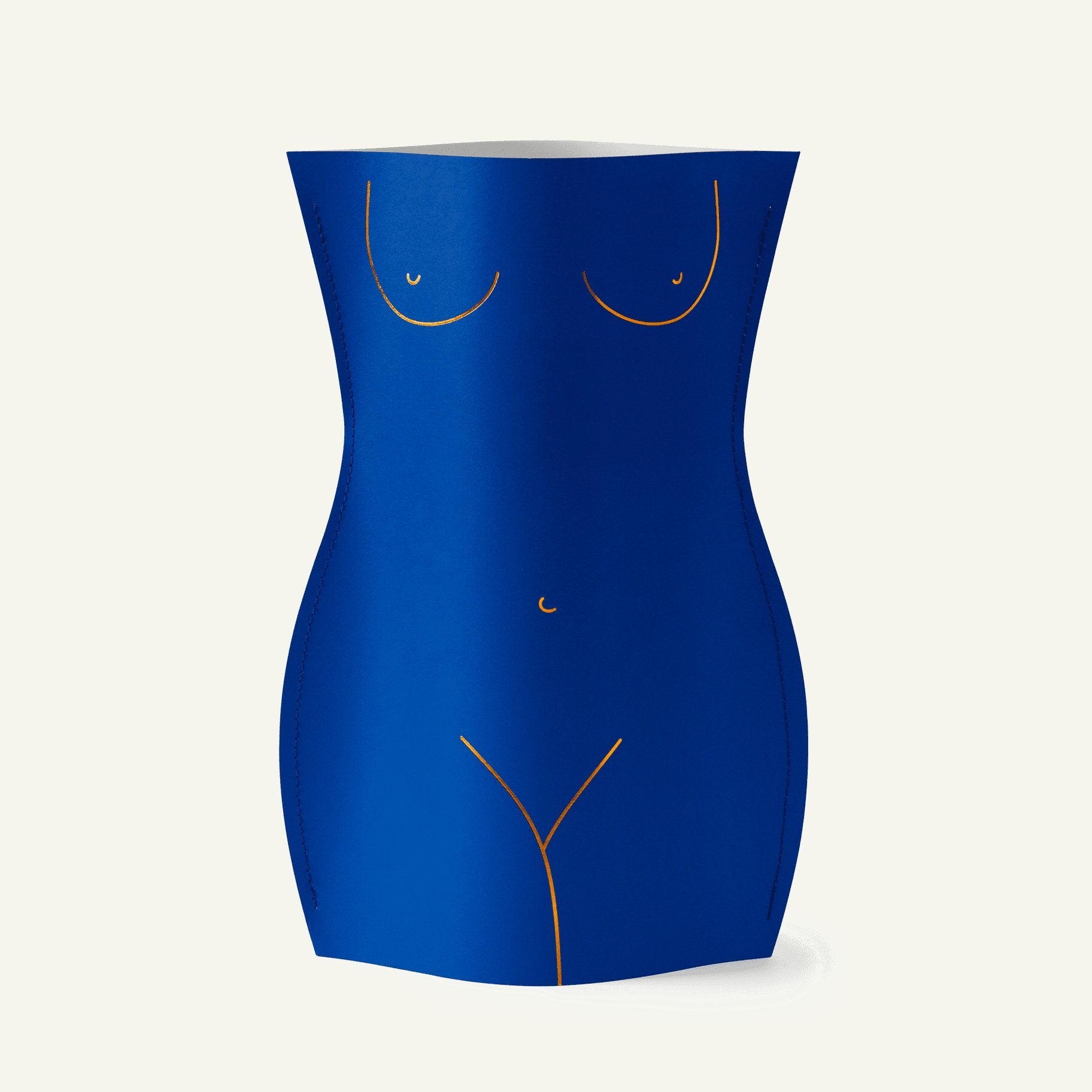 Vase en papier Vénus Bleu