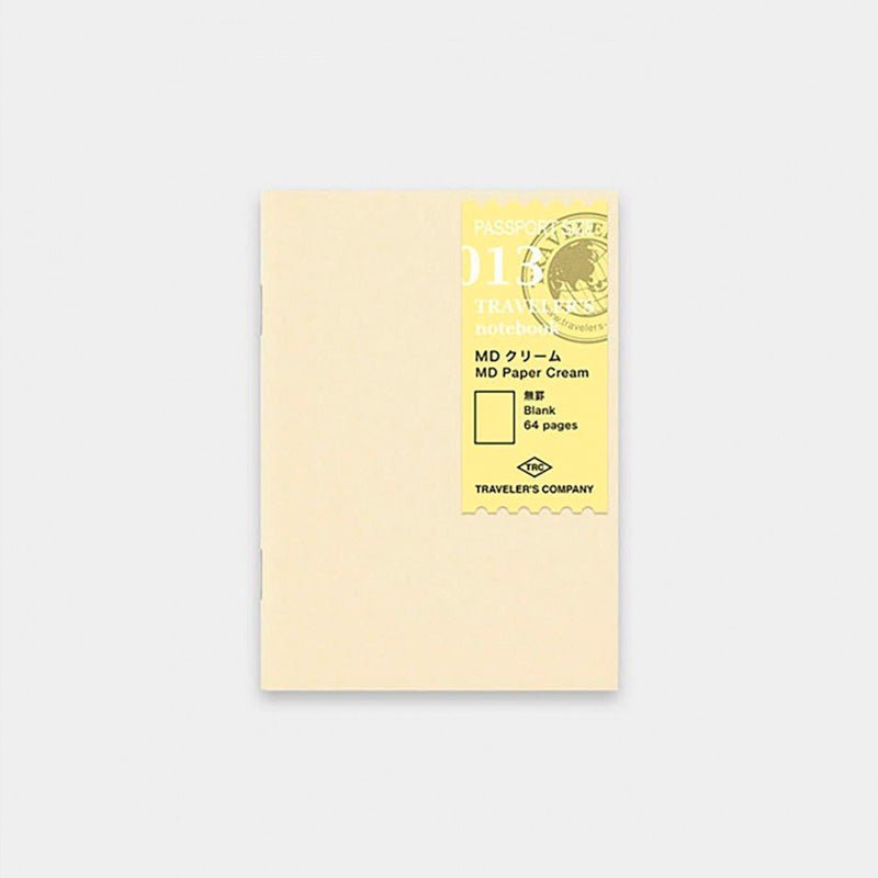 TRAVELER'S notebook Recharge 013 Papier Crème - Taille Passeport