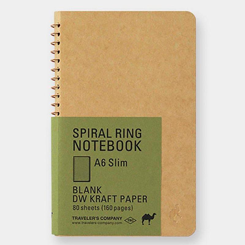 Spiral Ring Notebook A6 Slim DW Kraft Paper
